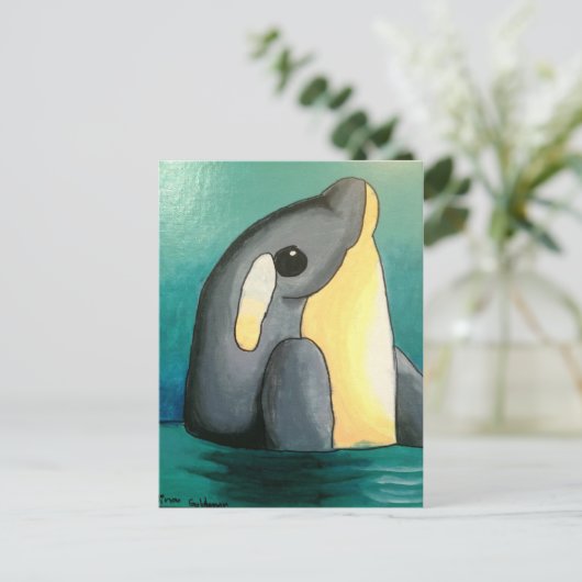 Dina's Dolphin-Briefkaart Briefkaart (Staand voorkant)