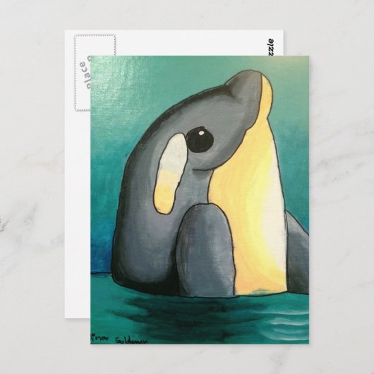 Dina's Dolphin-Briefkaart Briefkaart (Voorkant / Achterkant)