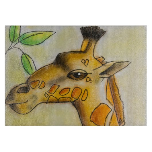 Dina's Giraffe Cutting Board Snijplank (Voorkant)