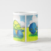 Dina's schildpad (dubbel afbeelding) Jumbo Mok (Voorkant)