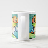 Dina's Tree Kikker (dubbel afbeelding) Jumbo-Mok Grote Koffiekop (Achterkant)