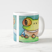 Dina's Tree Kikker (dubbel afbeelding) Jumbo-Mok Grote Koffiekop (Voorkant rechts)