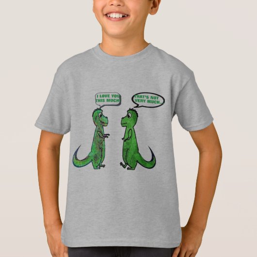 dinasauriërs t-rex houden van je dit grappige t-sh t-shirt (Voorkant)