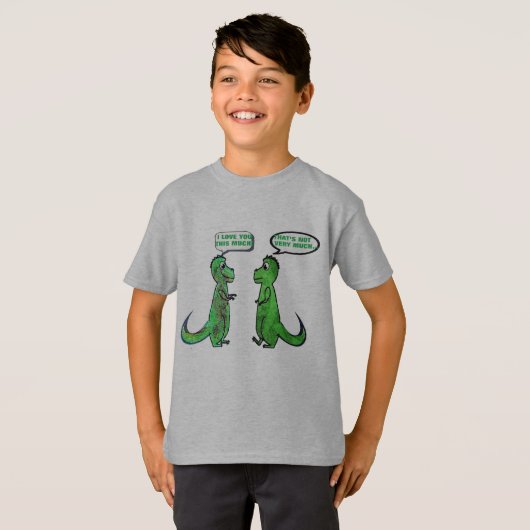 dinasauriërs t-rex houden van je dit grappige t-sh t-shirt (Voorkant volledig)