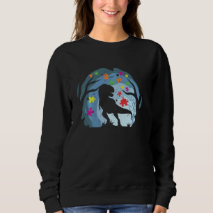 Dinasour Rex Autism Awareness Puzzle Kindness Auti Trui