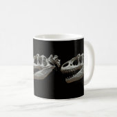 Dinasour Skeleton Witte Koffie Mok (Voorkant rechts)