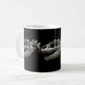 Dinasour Skeleton Witte Koffie Mok (Voorkant links)