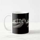 Dinasour Skeleton Witte Koffie Mok (Links)