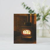 Dinde au feu briefkaart (Staand voorkant)