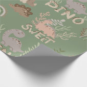 Dindinosaurussen in scandinavische stijl, verpakki cadeaupapier (Hoek)