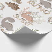 Dindinosaurussen in scandinavische stijl, verpakki cadeaupapier (Hoek)