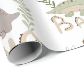 Dindinosaurussen in scandinavische stijl, verpakki cadeaupapier (Rol Hoek)