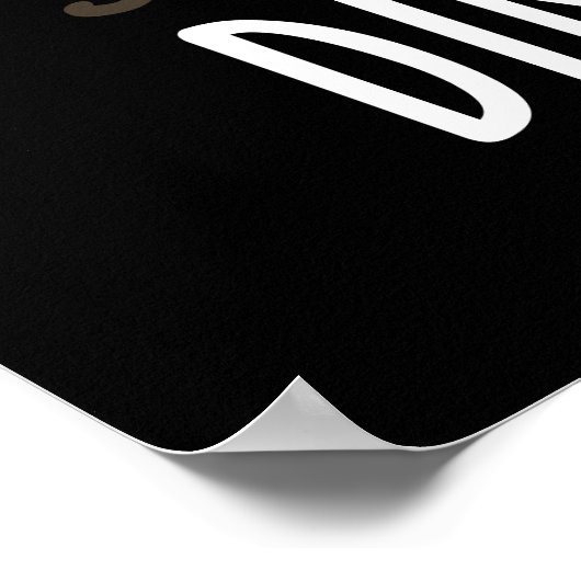 Dine-osaur Grappige Dinosaurus Pun Donker BG Poster (Hoek)