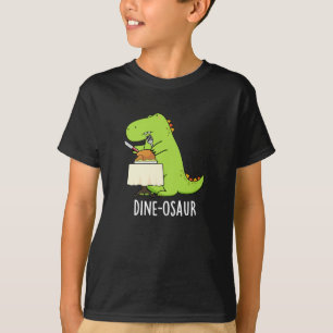 Dine-osaur Grappige Dinosaurus Pun Donker BG T-shirt