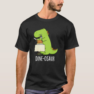 Dine-osaur Grappige Dinosaurus Pun Donker BG T-shirt