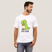 Dine-osaur Grappige Dinosaurus Pun T-shirt (Voorkant volledig)