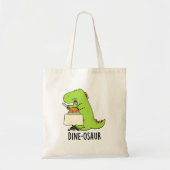 Dine-osaur Grappige Dinosaurus Pun Tote Bag (Voorkant)