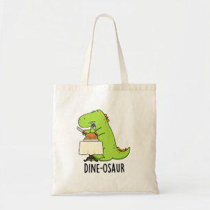 Dine-osaur Grappige Dinosaurus Pun Tote Bag