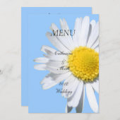 Dinemenu-kaart, maisbloem menu (Voorkant / Achterkant)