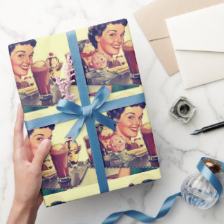 Diner 1950 cadeaupapier