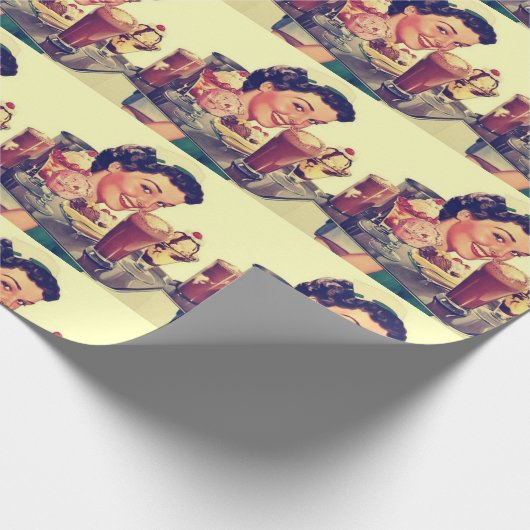 Diner  1950 cadeaupapier (Hoek)