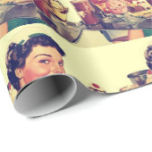 Diner  1950 cadeaupapier (Rol Hoek)