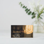 Diner Bar Visitekaartje wijnglazen tafel (Staand voorkant)