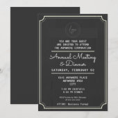 Diner bij een workshop met een aangepast logo kaart (Voorkant / Achterkant)