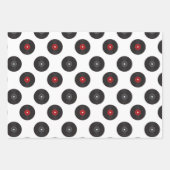 Diner Black Red Trio uit de jaren 1950 Inpakpapier Vel (Voorkant 3)