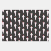 Diner Black Red Trio uit de jaren 1950 Inpakpapier Vel (Voorkant)