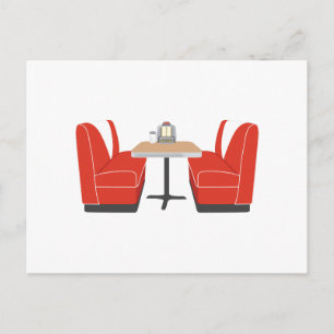 Diner Booth Briefkaart