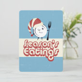 Diner bord chef catering restaurant Kerst Feestdagenkaart (Staand voorkant)