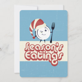 Diner bord chef catering restaurant Kerst Feestdagenkaart