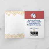 Diner bord Kerstmis chef restaurant catering Feestdagen Kaart (Binnen)