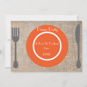 Diner Bord stijlvol etentje Kaart (Voorkant)