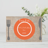 Diner Bord stijlvol etentje Kaart (Staand voorkant)