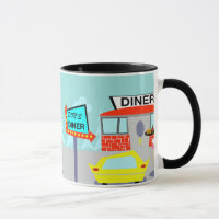 Diner Coffee Mok 1950