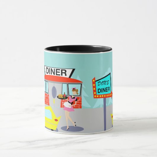 Diner Coffee Mok 1950 (Midden)