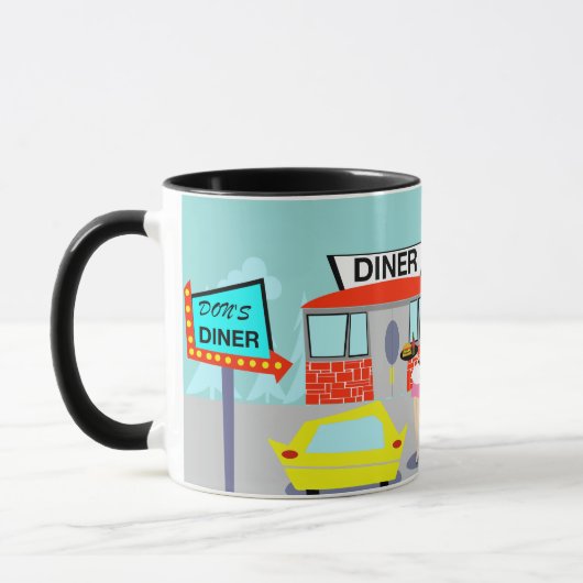 Diner Coffee Mok 1950 (Links)