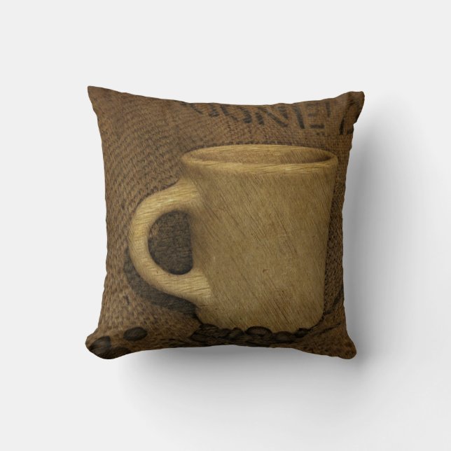 Diner Cup met Bans Pillow Kussen (Voorkant)
