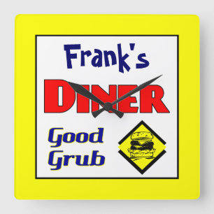Diner Custom Retro Kitchen wandklok