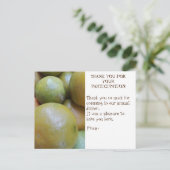 DINER DEELNAME BEDANKKAART BRIEFKAART (Staand voorkant)