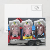 Diner Dogs Briefkaart (Voorkant / Achterkant)