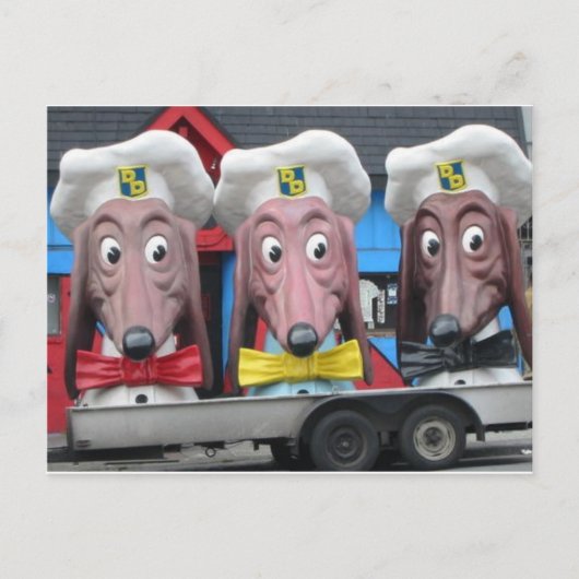 Diner Dogs Briefkaart (Voorkant)