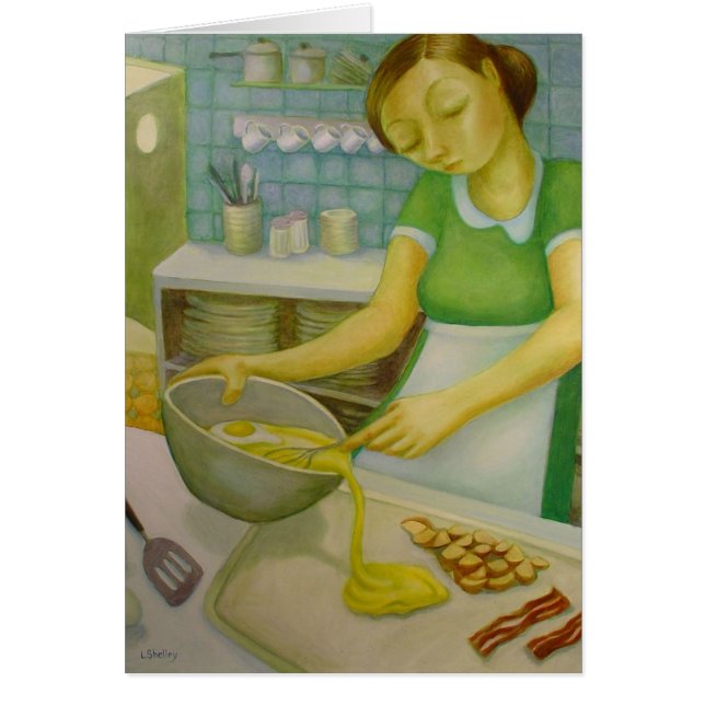 Diner - Eggs en Bacon - van Lora Shelley (Voorkant)