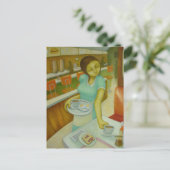 Diner Eggs Toast &Jelly Briefkaart (Staand voorkant)