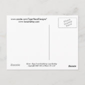 Diner Eggs Toast &Jelly Briefkaart (Achterkant)