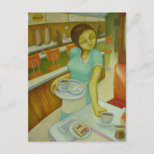 Diner Eggs Toast &Jelly Briefkaart