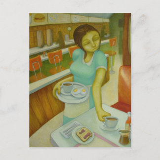 Diner Eggs Toast &Jelly Briefkaart