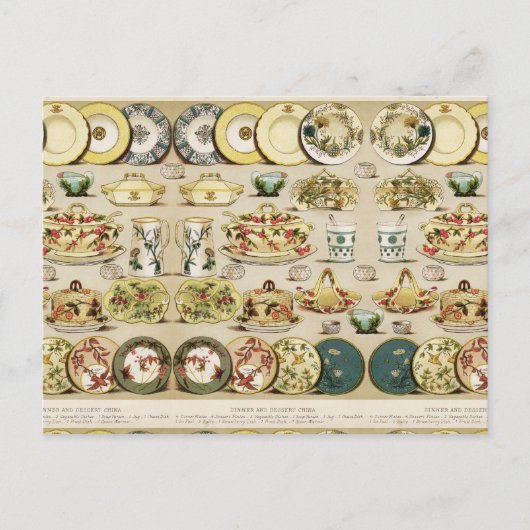 diner en dessert China Briefkaart (Voorkant)
